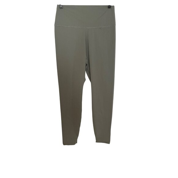Nike Yoga Dri-Fit High-Waisted Olive Green Leggings L - Picture 1 of 5